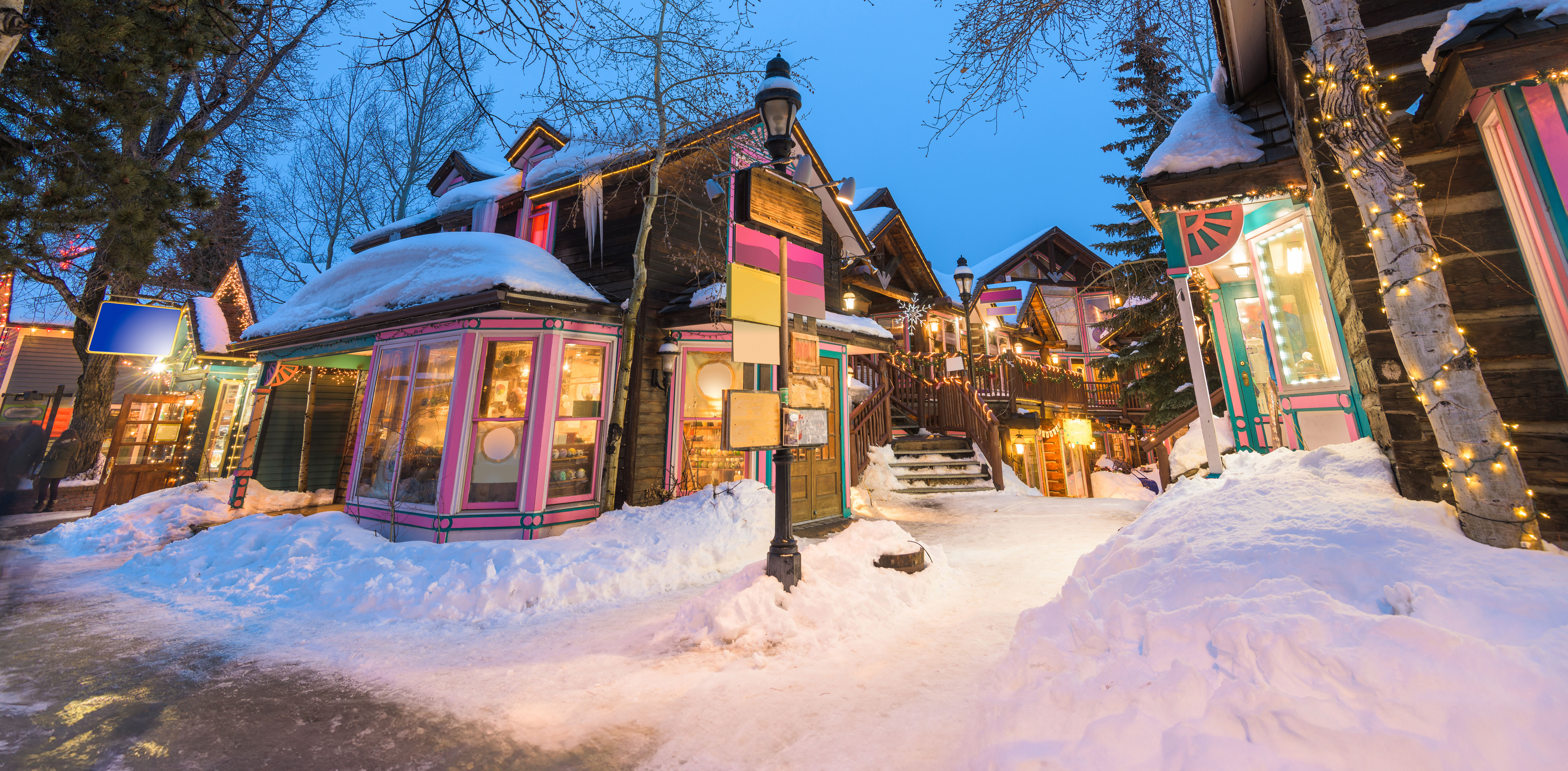 Image of Bavarian style downtown shops