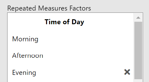 First Within-Subjects Variable Setup