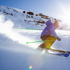 skiing